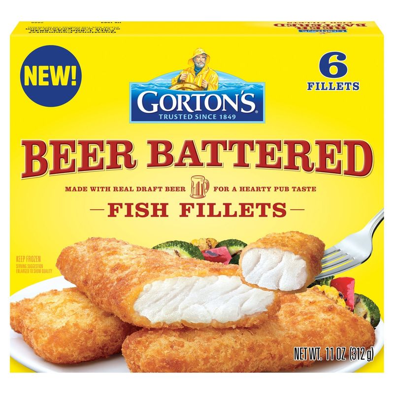 Gorton&#39;s Beer Battered Fish Fillets, 6 count, 11 oz
