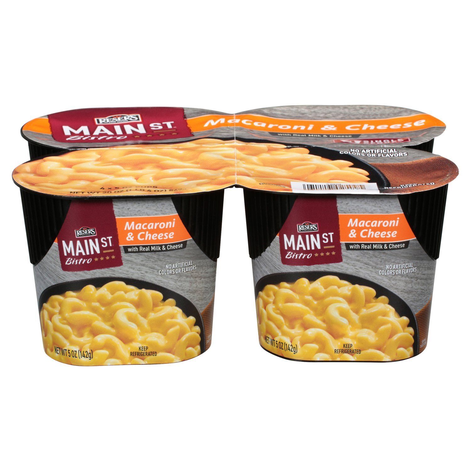 Reser&#39;s Fine Foods Main St Bistro Macaroni &amp; Cheese with Real Milk &amp; Cheese, 5 oz, 4 count