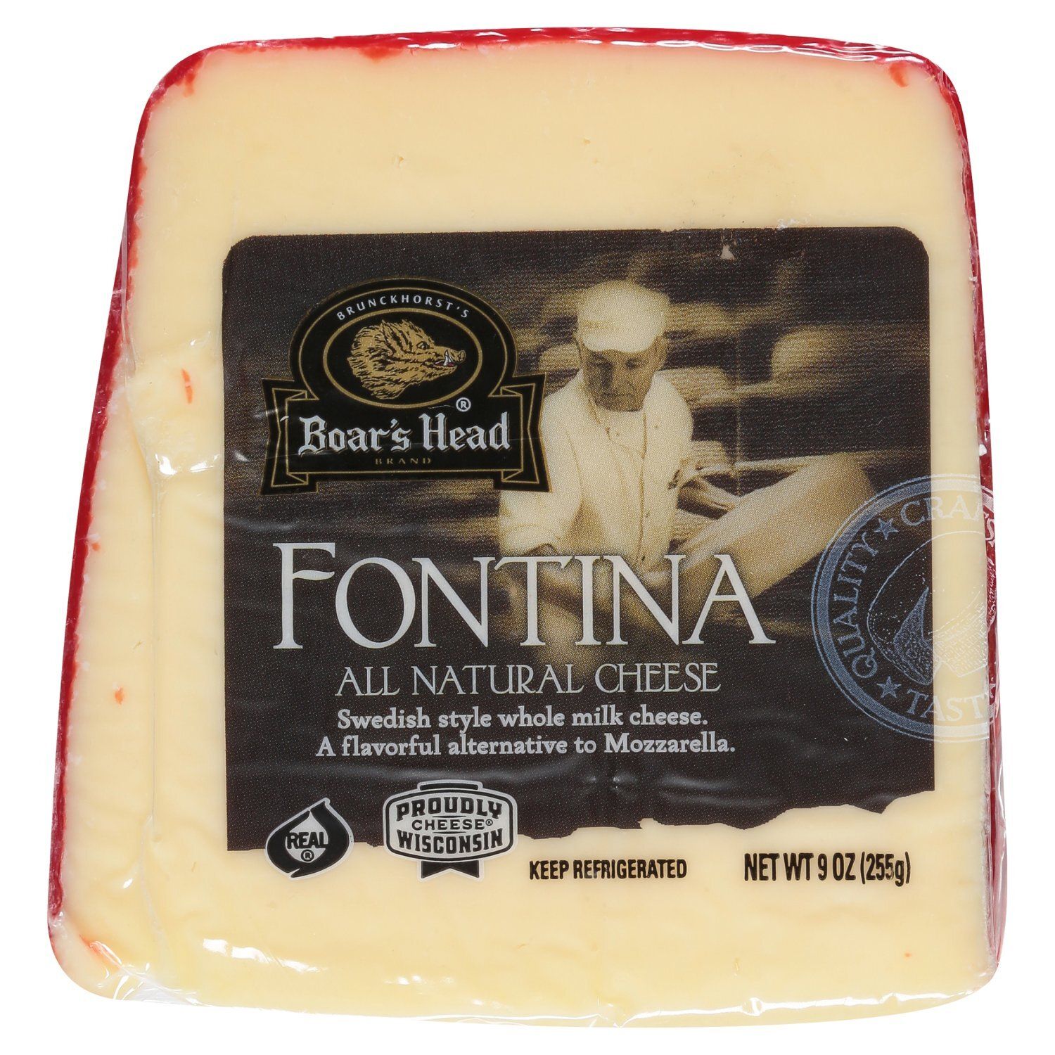 Boar&#39;s Head All Natural Fontina Cheese 9 oz