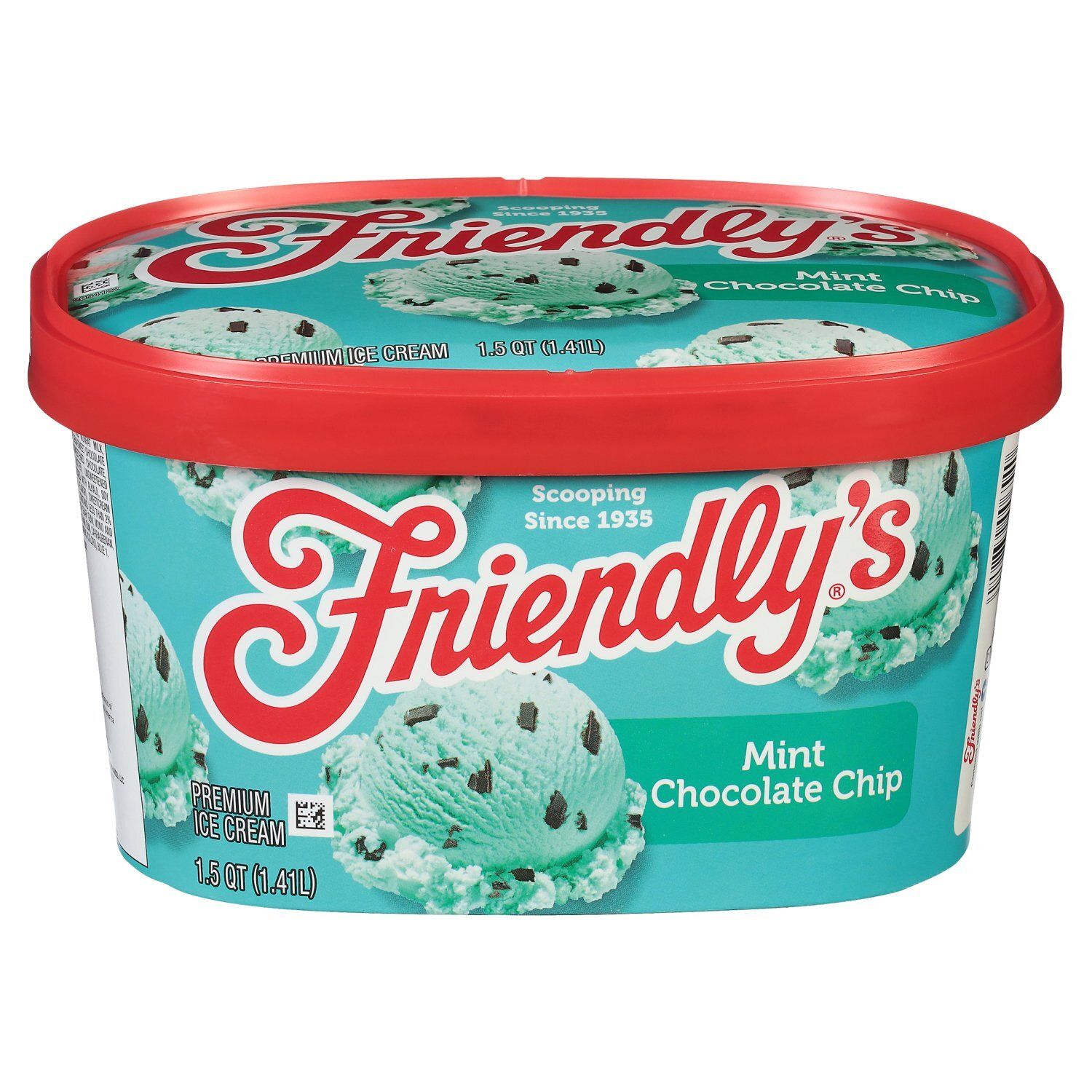 Friendly&#39;s Mint Chocolate Chip Premium Ice Cream, 1.5 qt