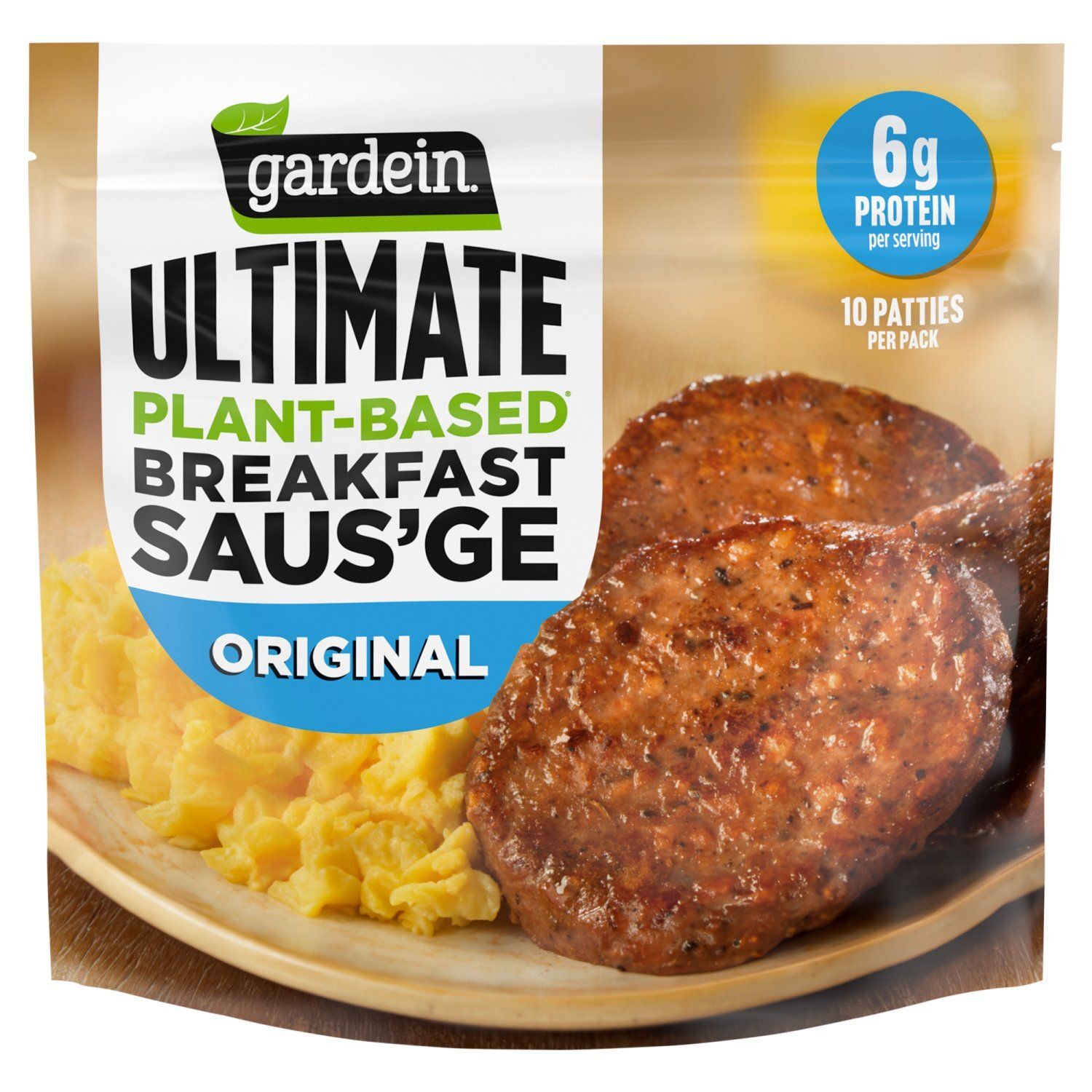 Gardein Ultimate Original Plant-Based Breakfast Saus&#39;ge, 10 count, 13.8 oz