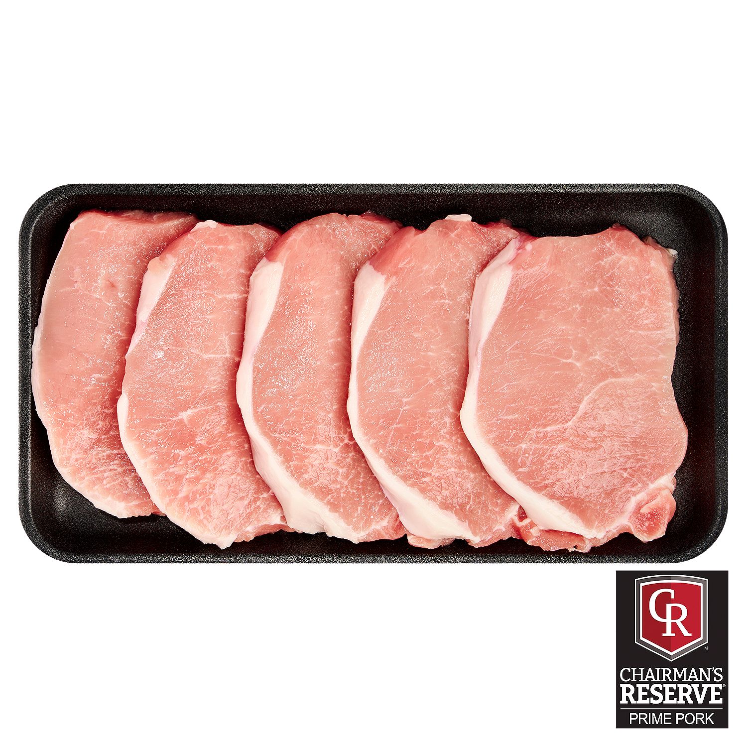 Chairman&#39;s Reserve Prime Center Cut Pork Loin Chops, Boneless, Thin Sliced, Average Weight 1 lb Pack
