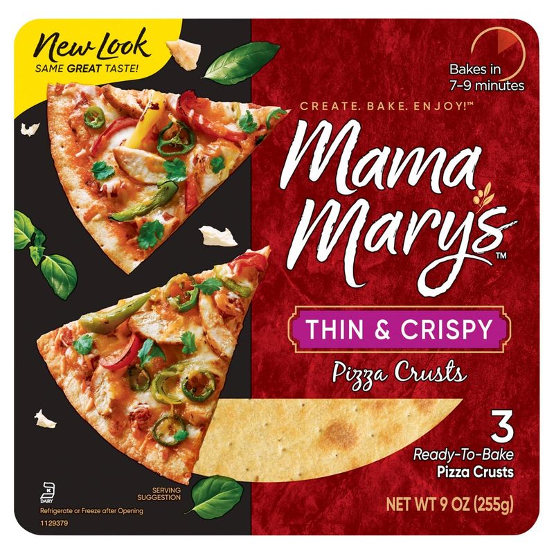 Mama Mary&#39;s  7&quot; Thin &amp; Crispy Pizza Crust  3-Pack