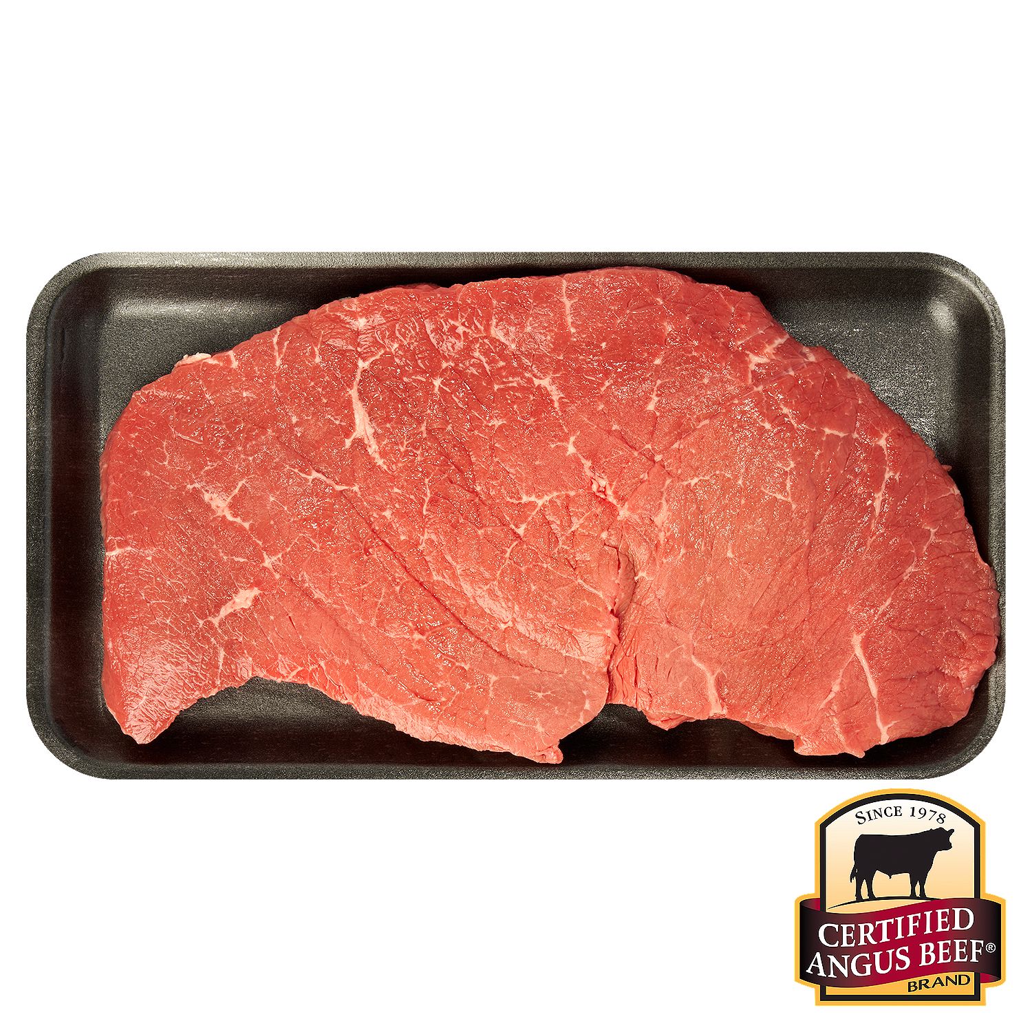 Certified Angus Beef Top Round Steak, Boneless, Average Weight .75 lb Pack