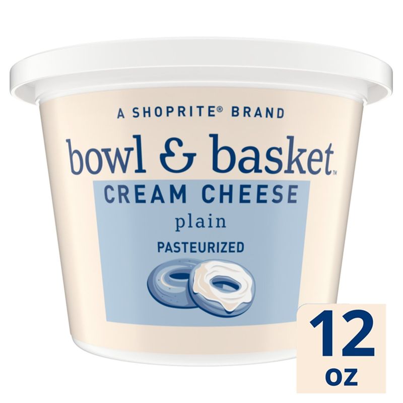 Bowl &amp; Basket Plain Cream Cheese, 12 oz