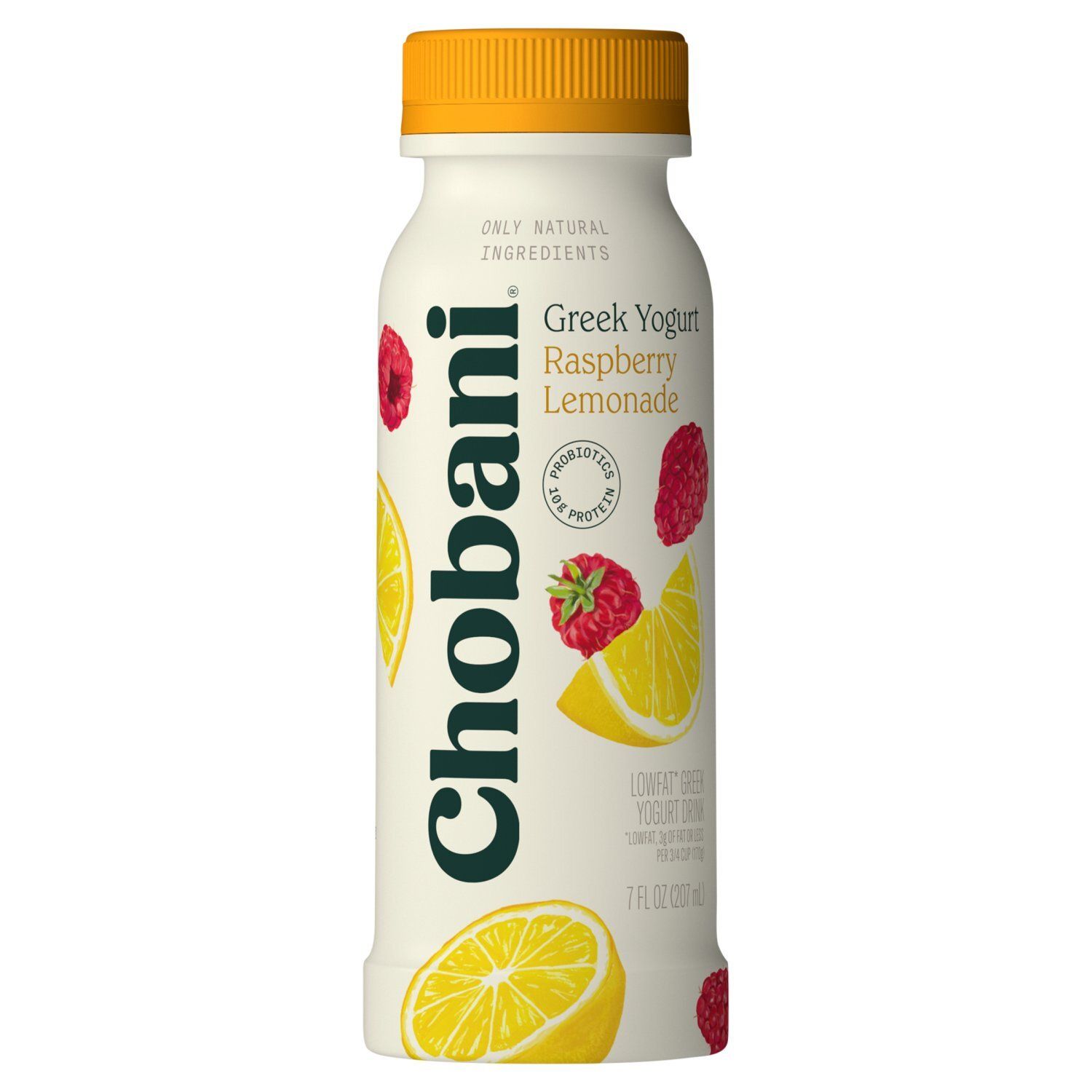 Chobani Raspberry Lemonade Lowfat Greek Yogurt Drink, 7 fl oz