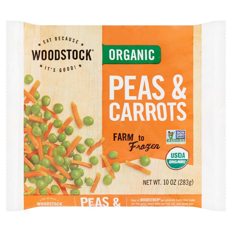 Woodstock Organic Peas &amp; Carrots, 10 oz