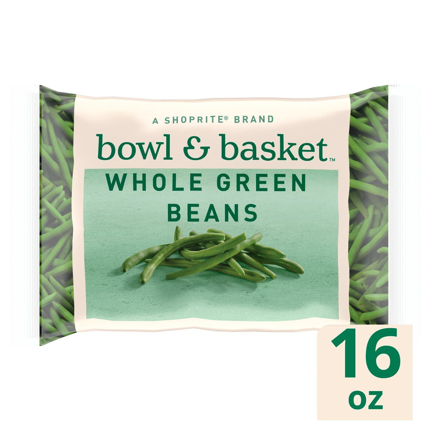 Bowl &amp; Basket Whole Green Beans, 16 oz
