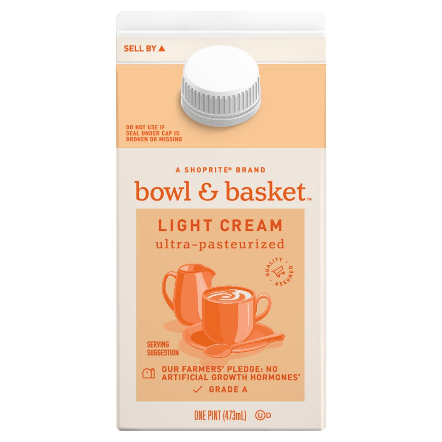 Bowl &amp; Basket Light Cream, one pint