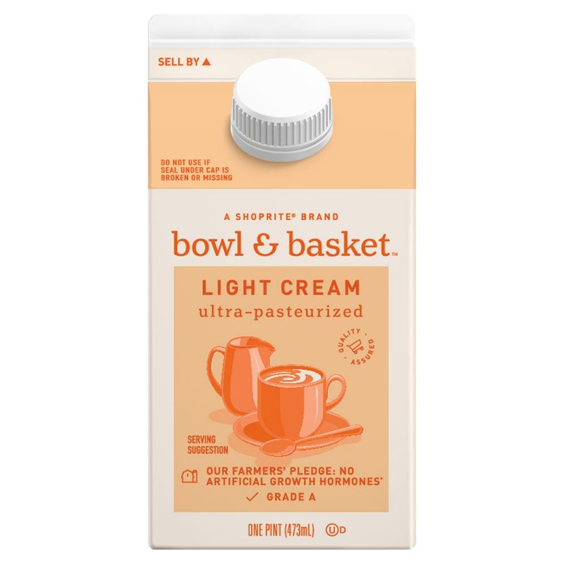 Bowl &amp; Basket Light Cream, one pint