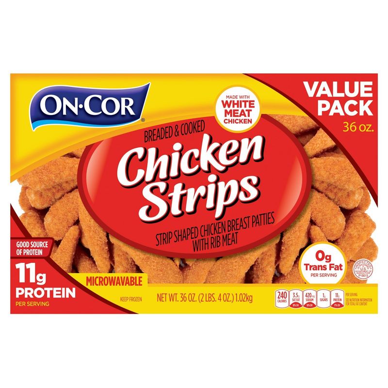 On-Cor Breaded &amp; Cooked Chicken Strips Value Pack, 36 oz