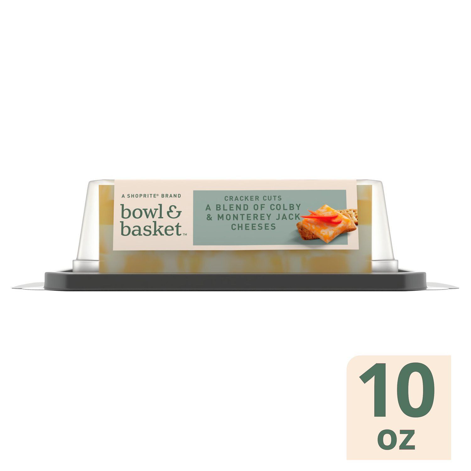 Bowl &amp; Basket Cracker Cuts A Blend of Colby &amp; Monterey Jack Cheeses, 30 count, 10 oz