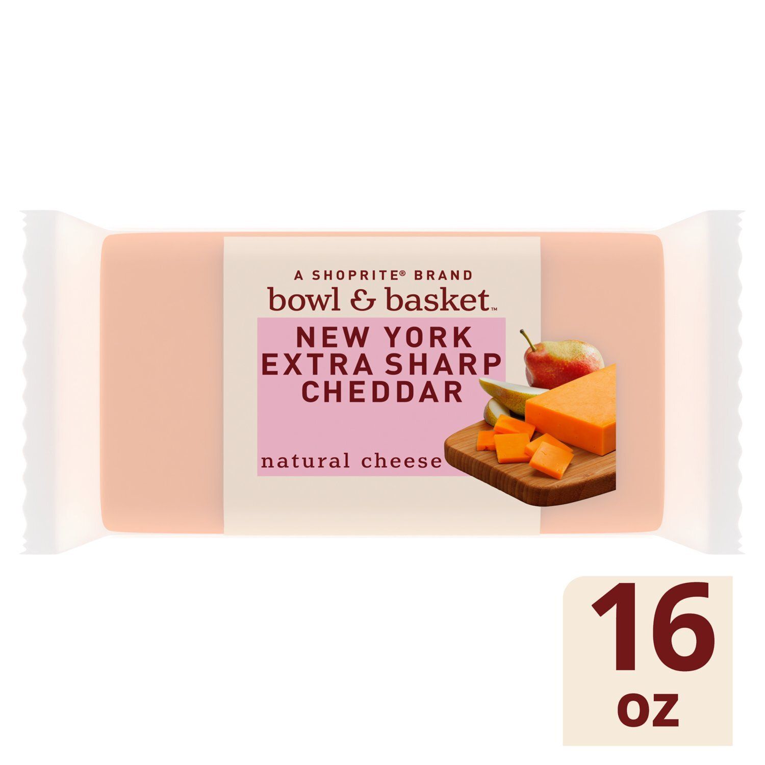 Bowl &amp; Basket New York Extra Sharp Cheddar Natural Cheese, 16 oz