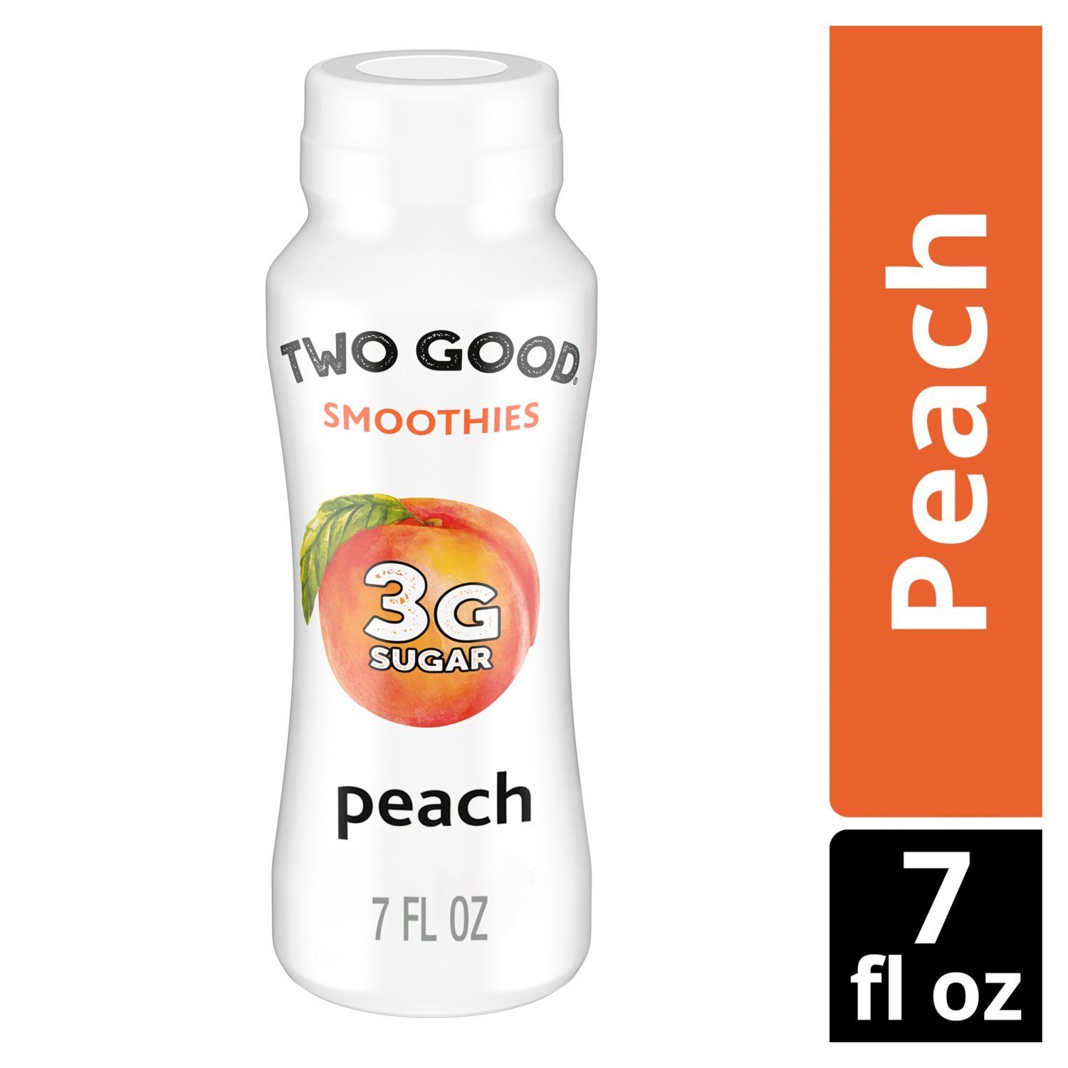 Too Good &amp; Co. Peach Cultured Dairy Drink Smoothies, 7 fl oz
