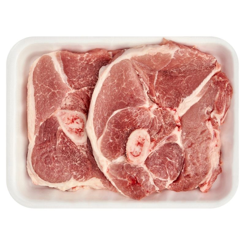 Fresh Pork Picnic, Bone In, Sliced, Average Weight 2 lb Pack