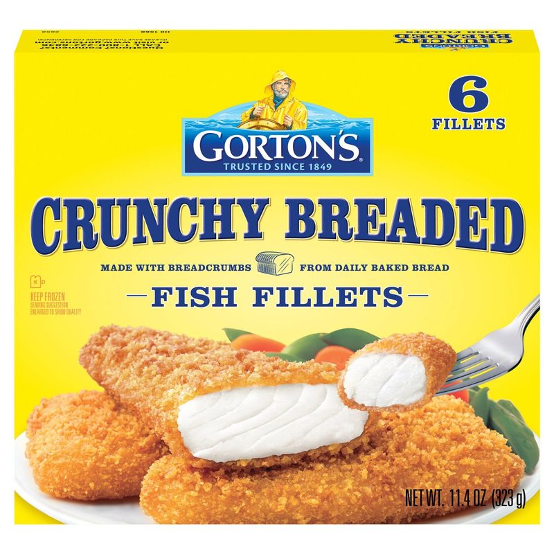 Gorton&#39;s Crunchy Breaded Fish Fillets, 6 count, 11.4 oz