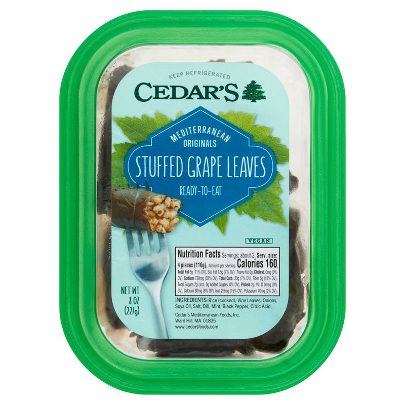 Cedar&#39;s Mediterranean Originals Stuffed Grape Leaves, 8 oz