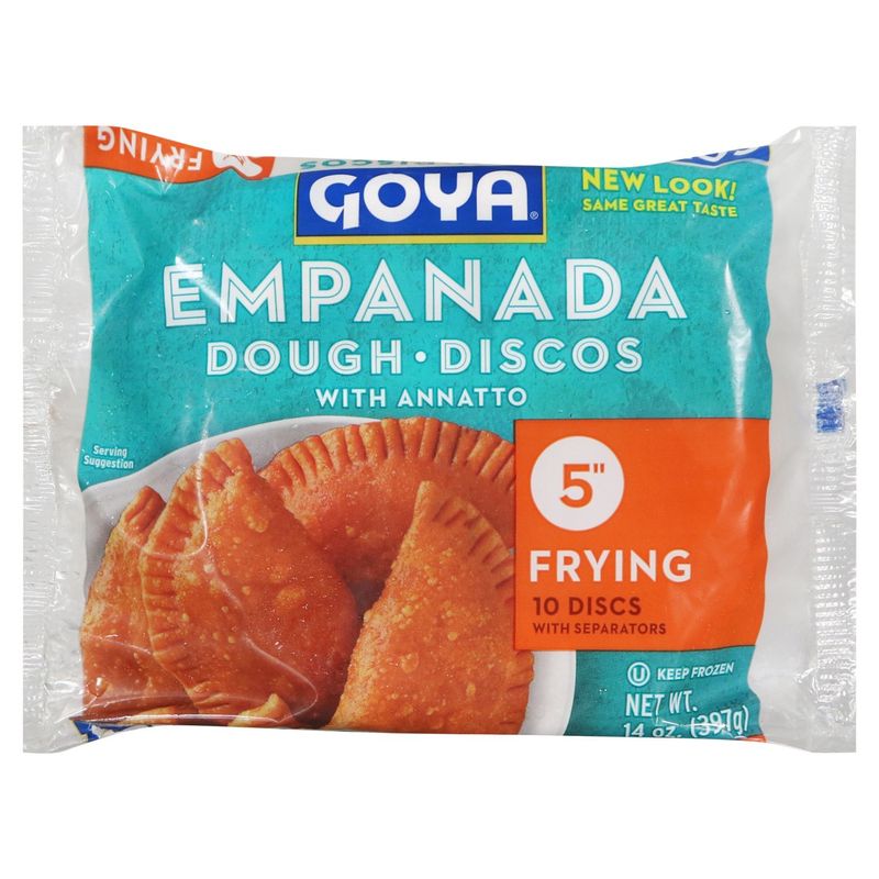 Goya 5&quot; Frying Empanada Dough with Annatto, 10 count, 14 oz