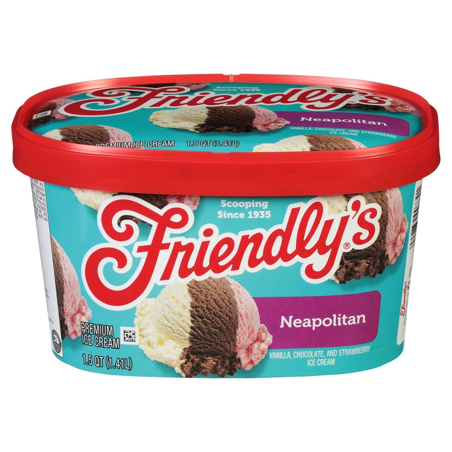 Friendly&#39;s Neapolitan Premium Ice Cream, 1.5 qt