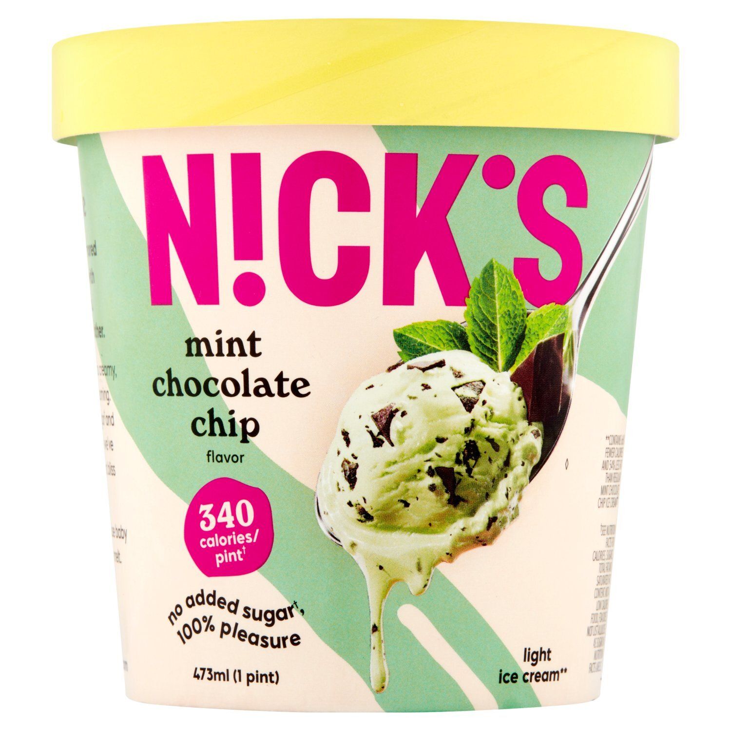 Nick&#39;s Mint Chocolate Chip Flavor Light Ice Cream, 1 pint