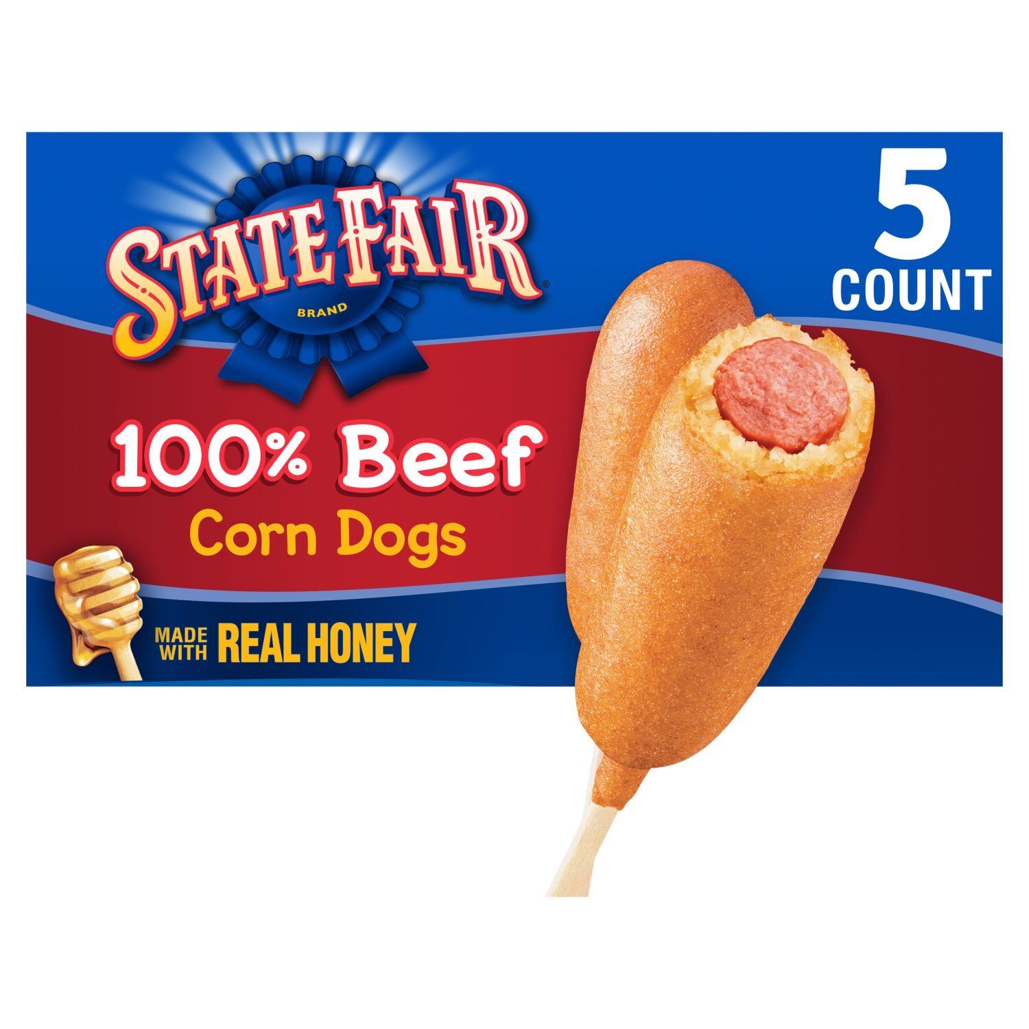 State Fair 100% Beef Corn Dogs, 5 count, 13.35 oz