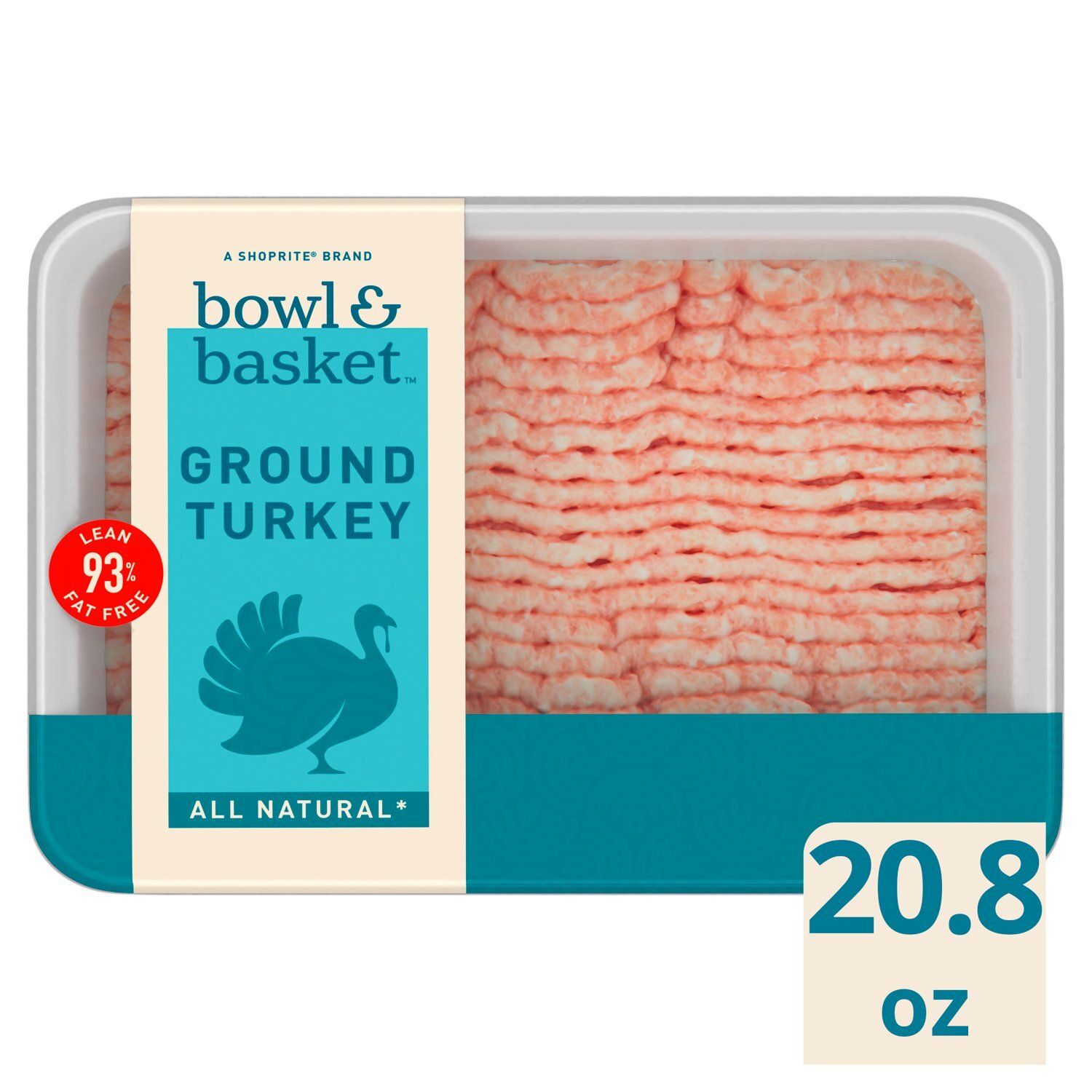 Bowl &amp; Basket 93% Fat Free Ground Turkey, 20.8 oz