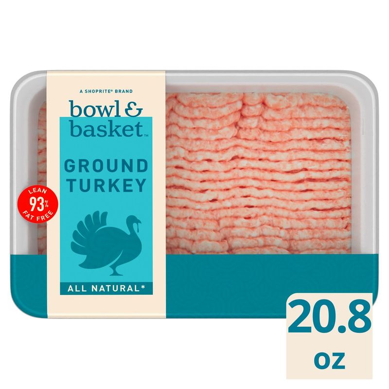 Bowl &amp; Basket 93% Fat Free Ground Turkey, 20.8 oz