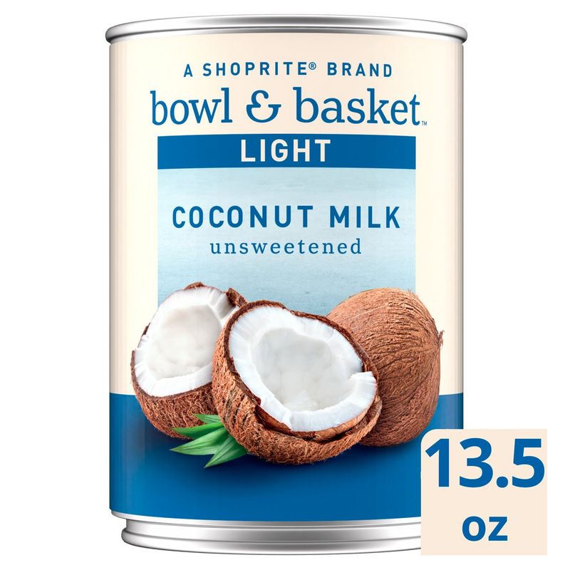 Bowl &amp; Basket Light Unsweetened Coconut Milk, 13.5 fl oz