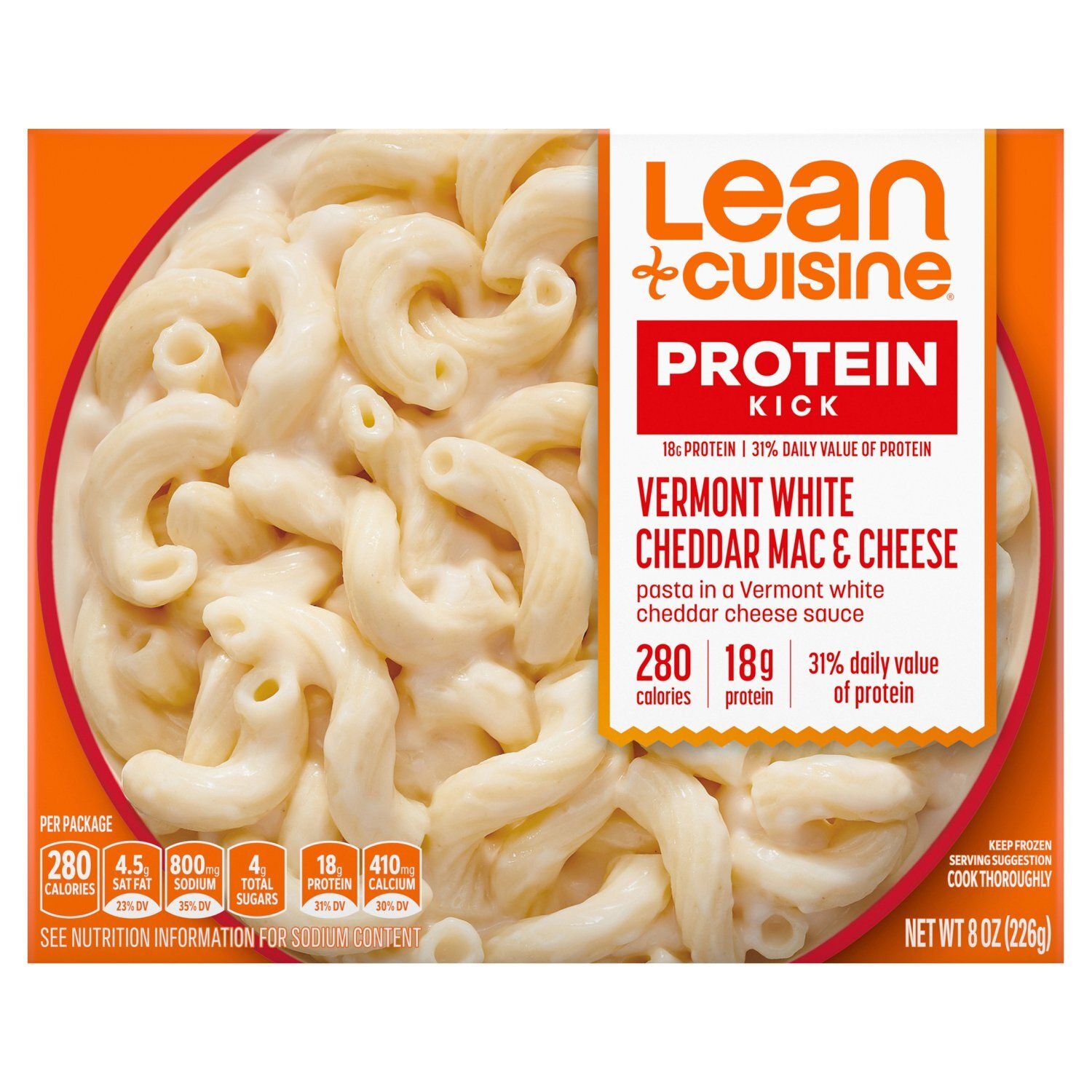 Lean Cuisine Protein Kick Vermont White Cheddar Mac &amp; Cheese, 8 oz