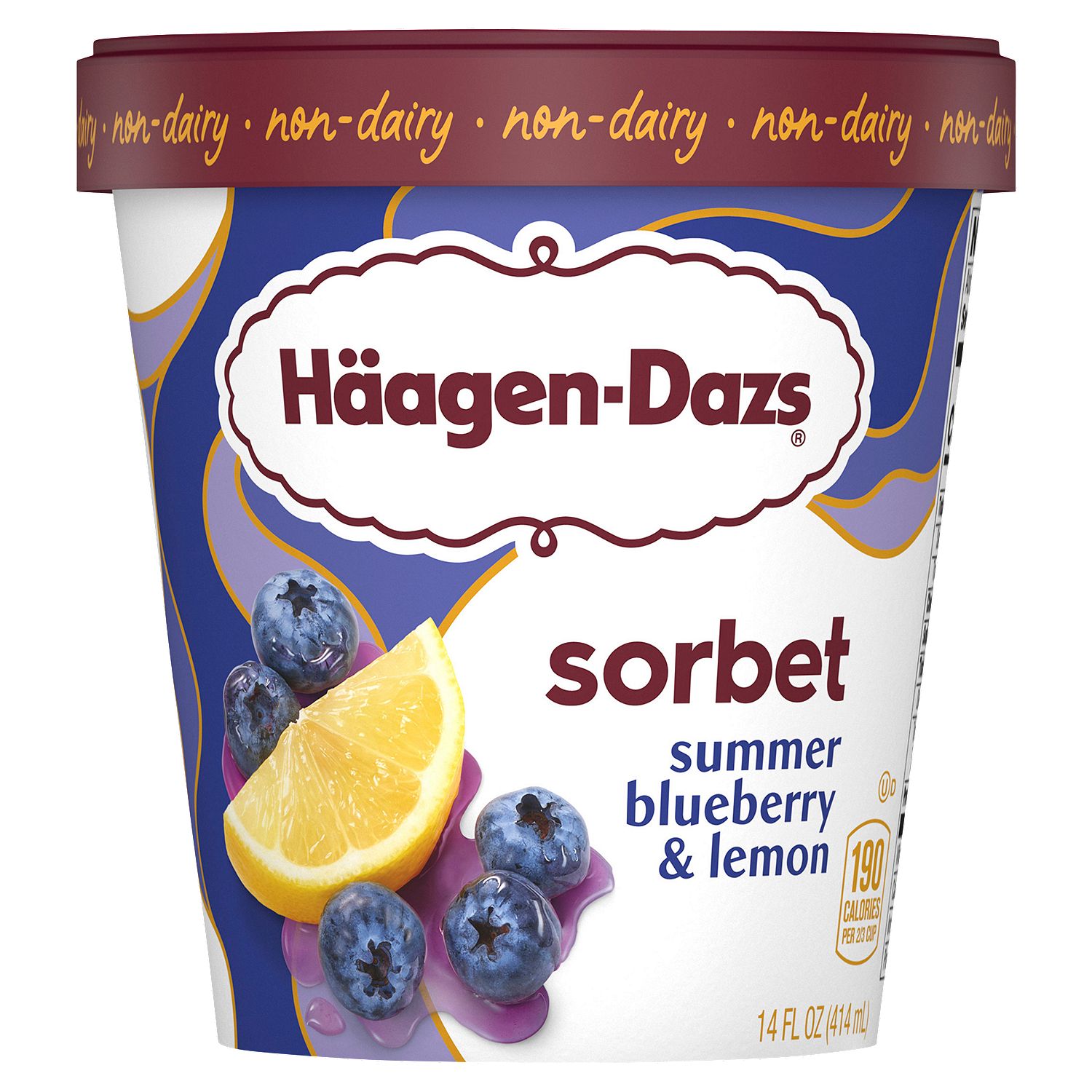 Häagen-Dazs Summer Blueberry &amp; Lemon Sorbet, 14 fl oz