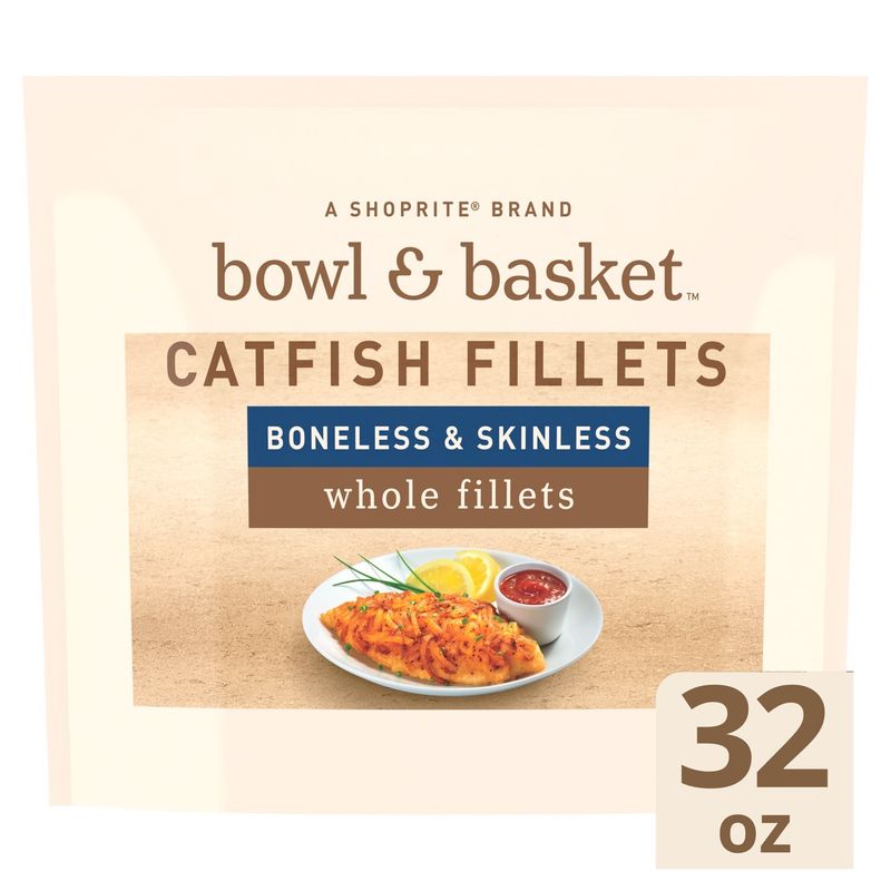 Bowl &amp; Basket Boneless &amp; Skinless Catfish Fillets, 32 oz