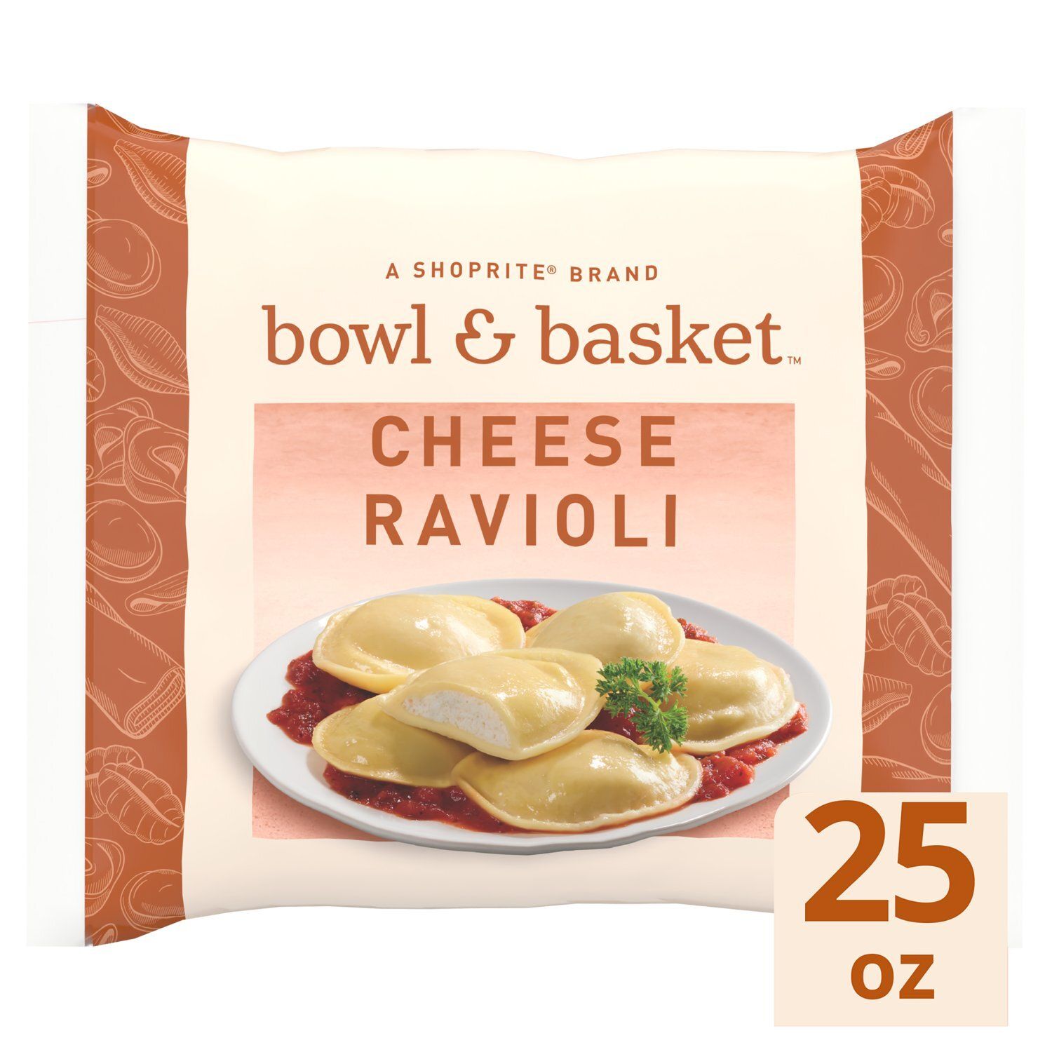 Bowl &amp; Basket Cheese Ravioli, 25 oz
