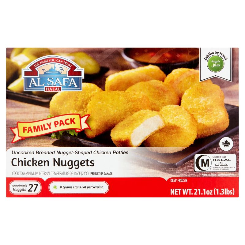 Al Safa Halal Chicken Nuggets Family Pack, 27 count, 21.1 oz