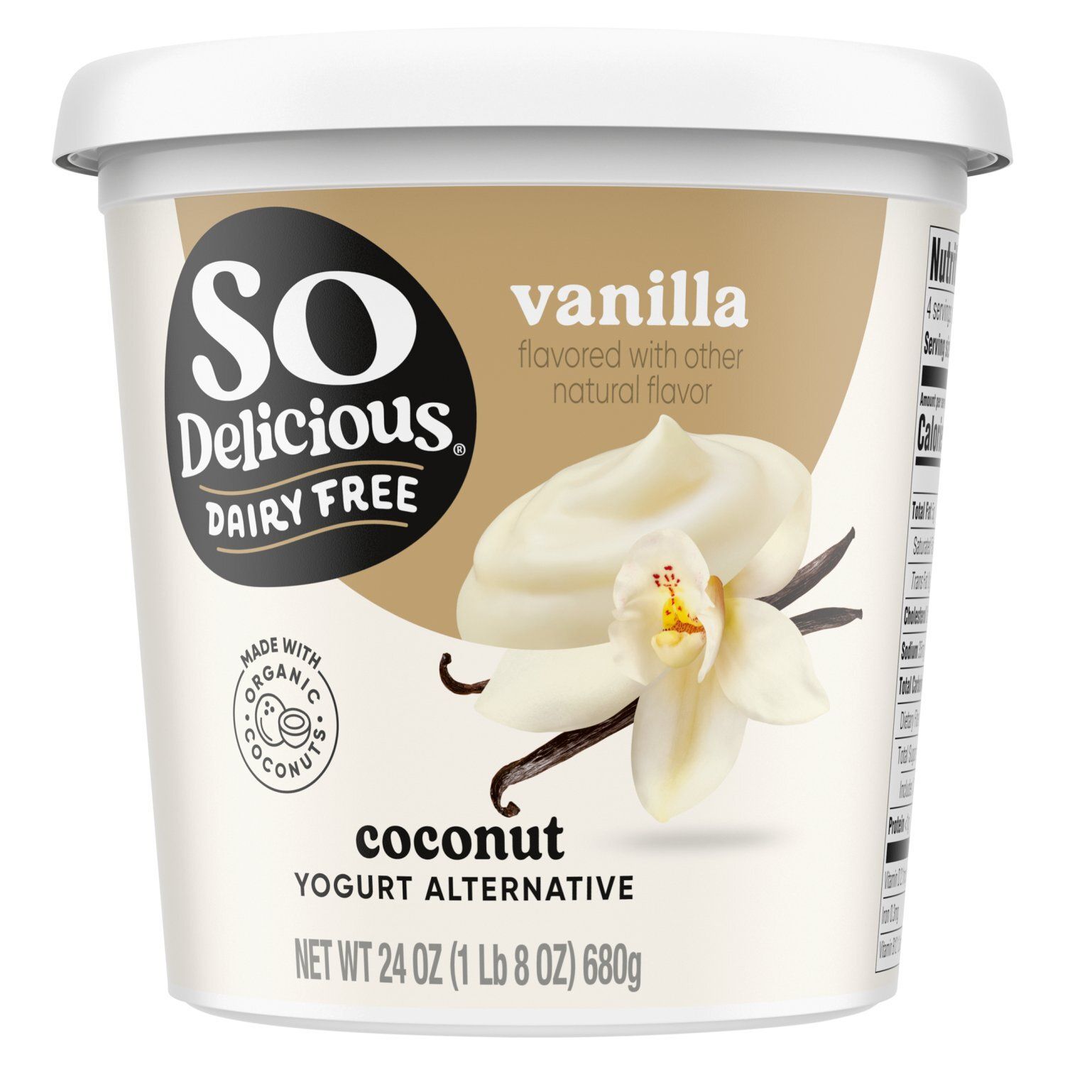So Delicious Dairy Free Vanilla Coconut Yogurt Alternative, 24 oz