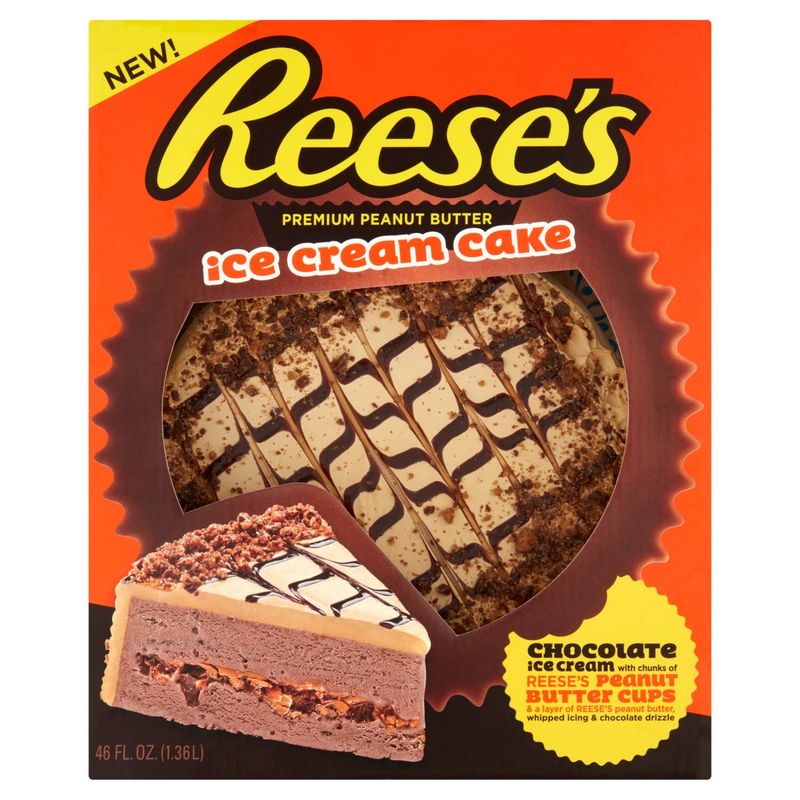 Reese&#39;s Premium Peanut Butter Ice Cream Cake, 46 fl oz