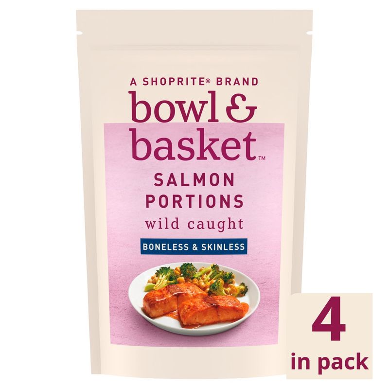 Bowl &amp; Basket Boneless &amp; Skinless Salmon Portions, 16 oz