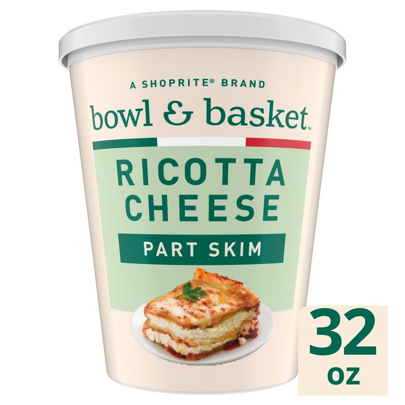 Bowl &amp; Basket Part Skim Ricotta Cheese, 32 oz