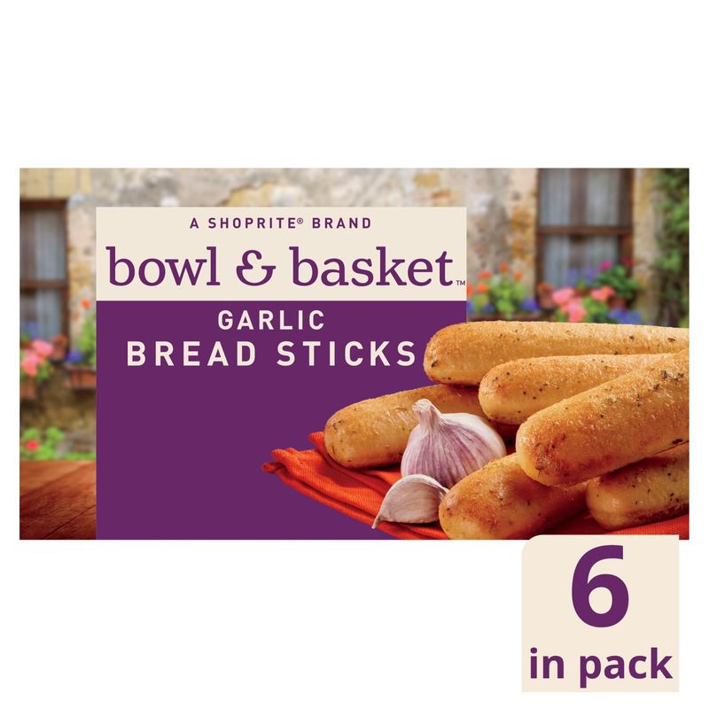 Bowl &amp; Basket Garlic Bread Sticks, 6 count, 10.5 oz