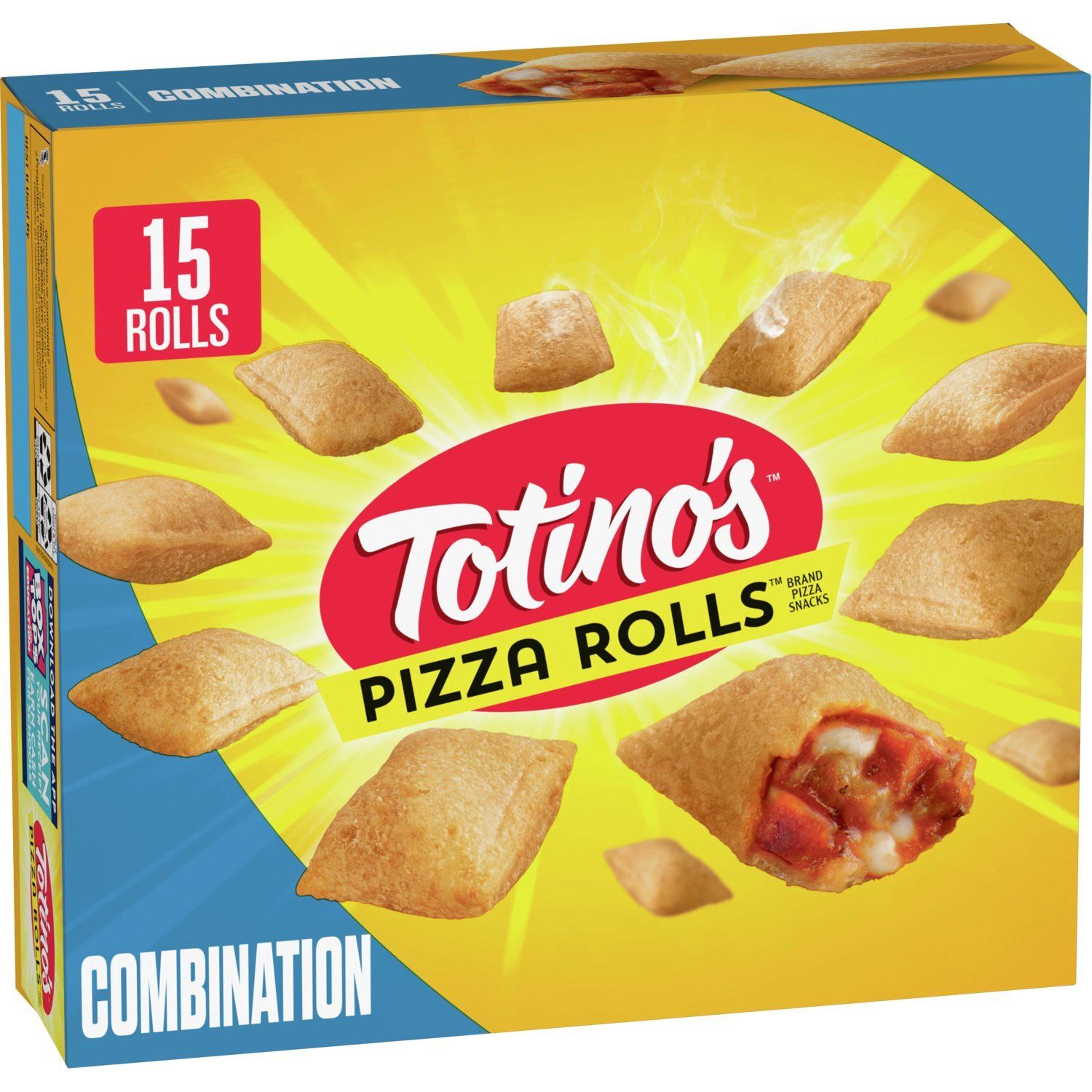 Totino&#39;s Pizza Rolls Combination Pizza Snacks, 15 count, 7.5 oz