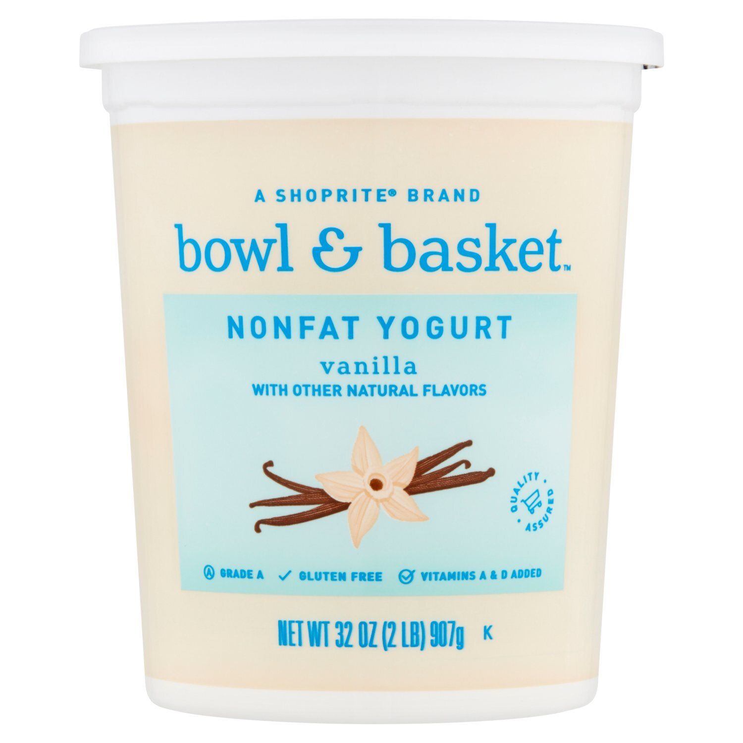 Bowl &amp; Basket Vanilla Nonfat Yogurt, 32 oz
