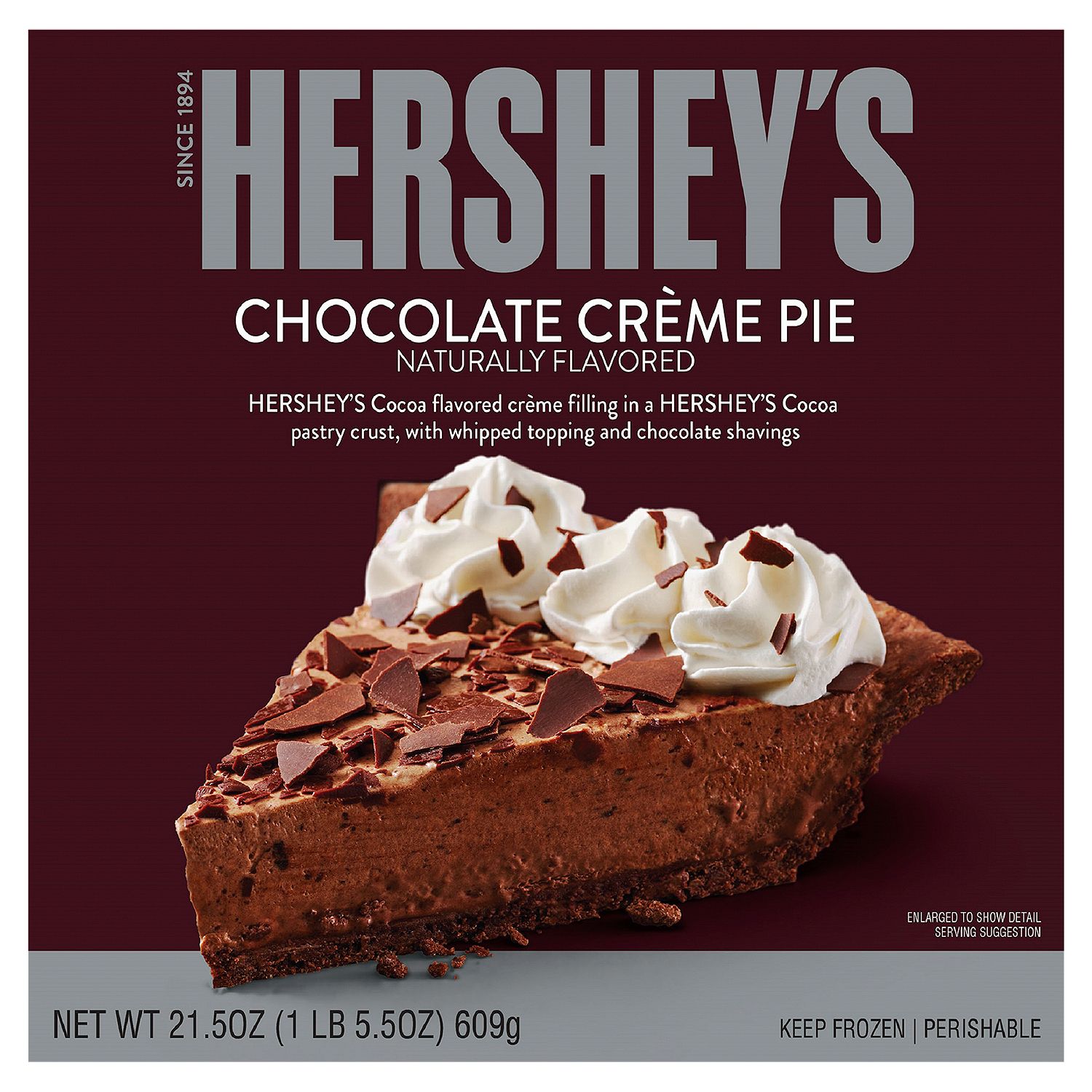 Hershey&#39;s Chocolate Crème Pie, 21.5 oz