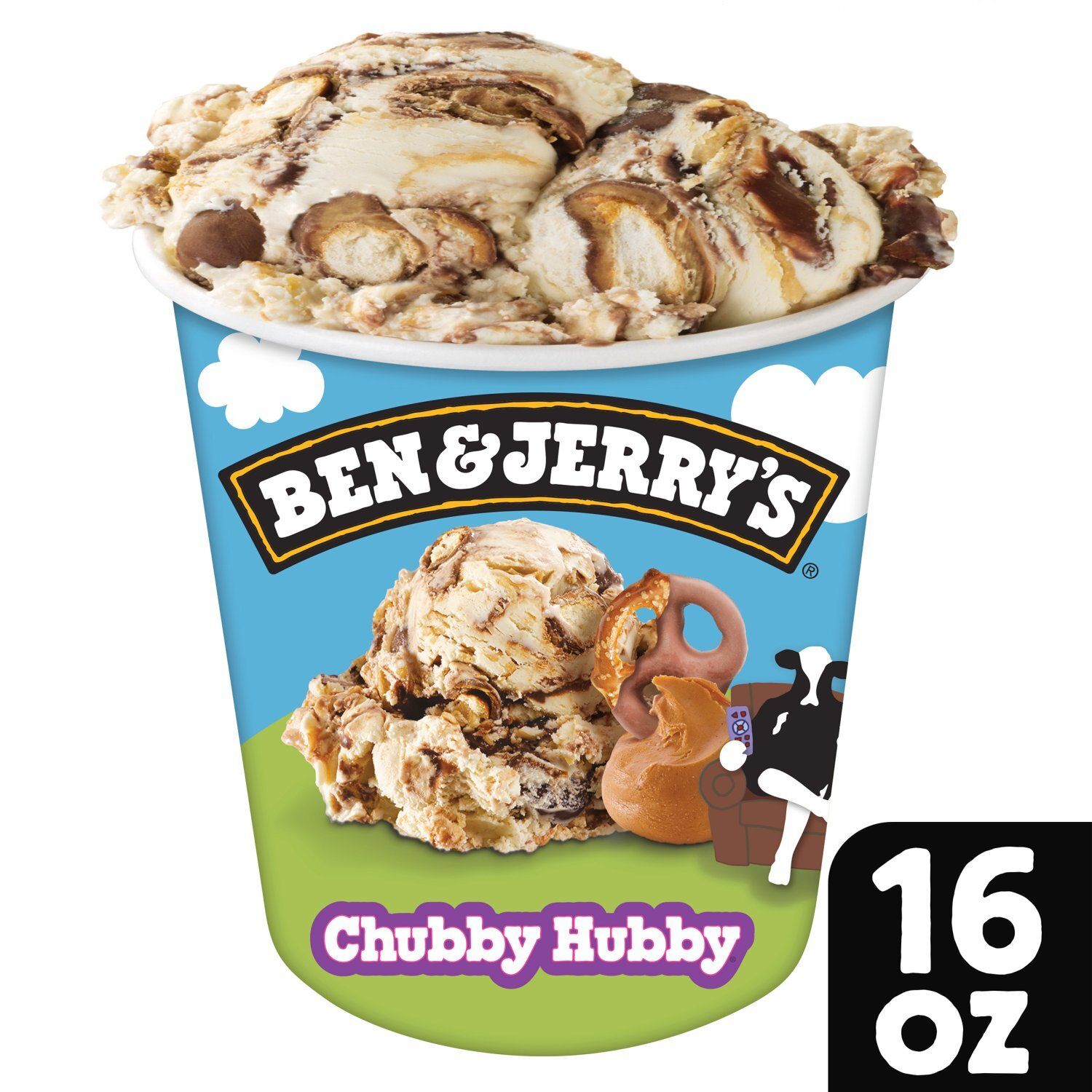 Ben &amp; Jerry&#39;s Vermont&#39;s Finest Chubby Hubby Ice Cream, one pint