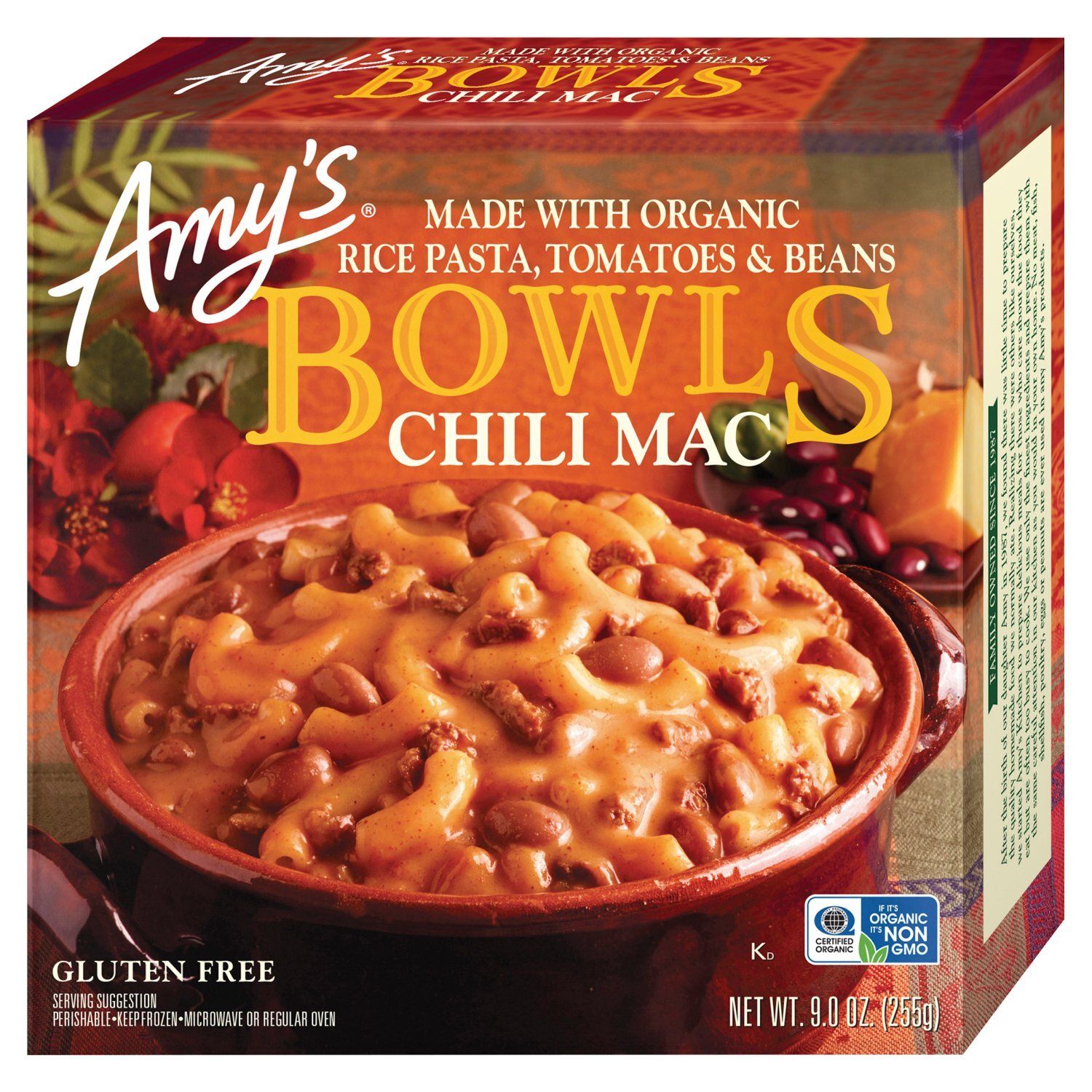 Amy&#39;s Chili Mac Bowls, 9.0 oz
