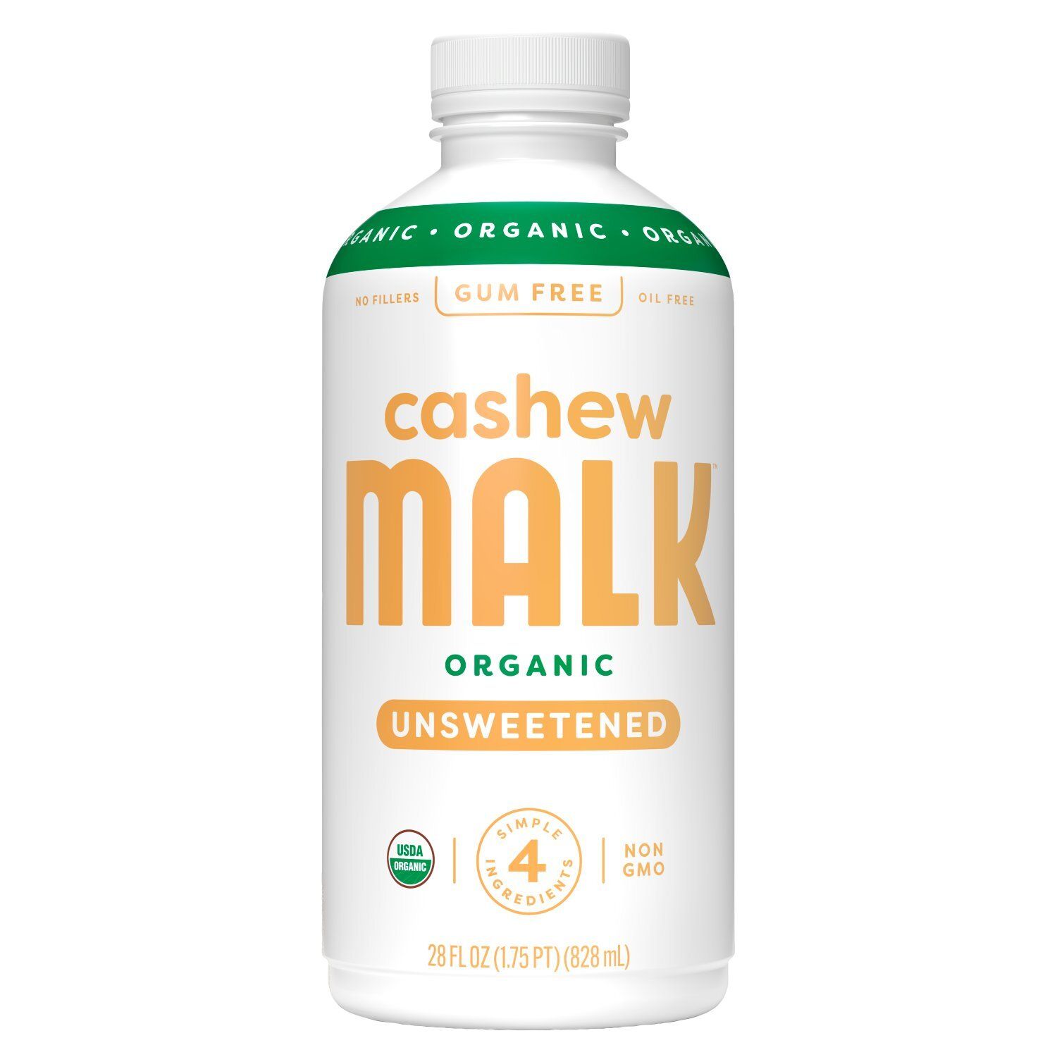Malk Unsweetened Organic Cashew, 28 fl oz