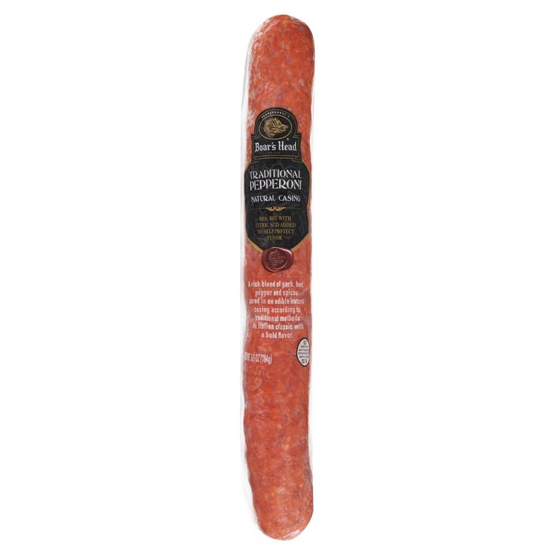 Boar&#39;s Head Natural Casing Traditional Pepperoni, 6.5 oz