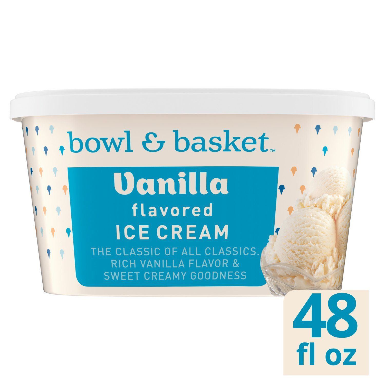 Bowl &amp; Basket Vanilla Flavored Ice Cream, 1.5 qt