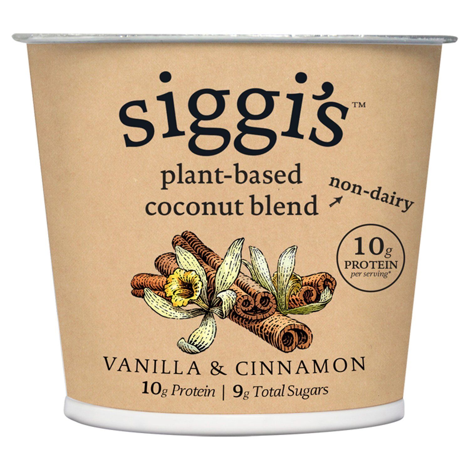 Siggi&#39;s® Plant-Based Coconut Blend, Vanilla Cinnamon, 5.3 oz. Cup