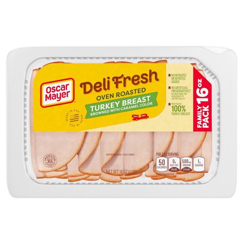 Oscar Mayer Deli Fresh Oven Roasted Turkey Breast Family Pack, 16 oz