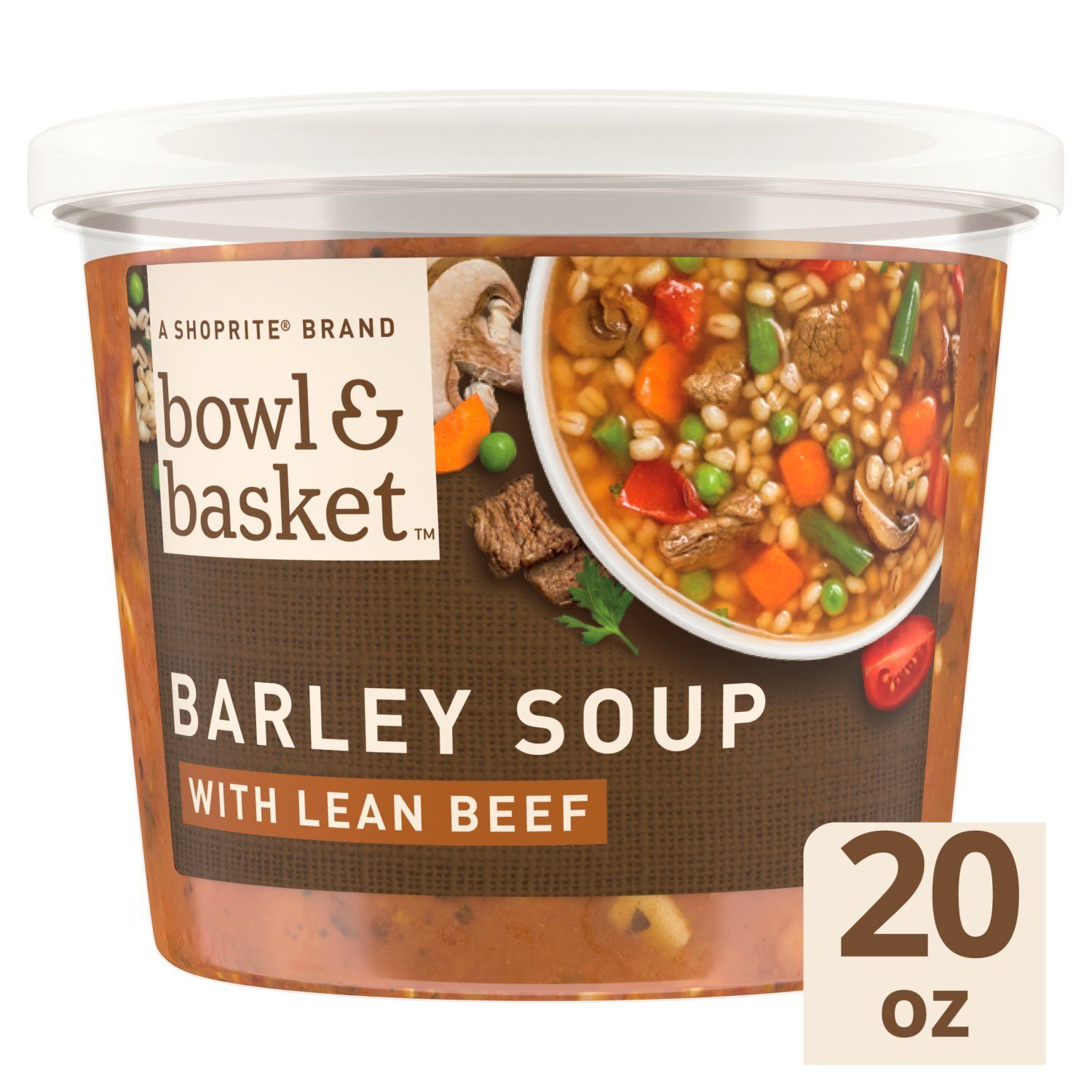 Bowl &amp; Basket Beef Barley Soup with Lean Beef, 20 oz