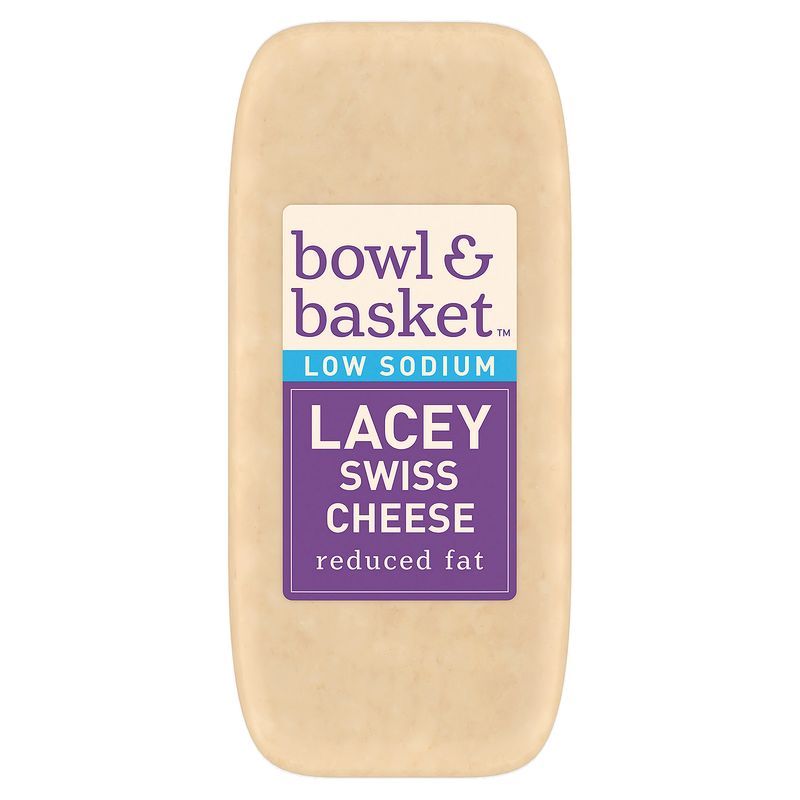 Bowl &amp; Basket Reduced Fat Low Sodium Lacey Swiss Cheese